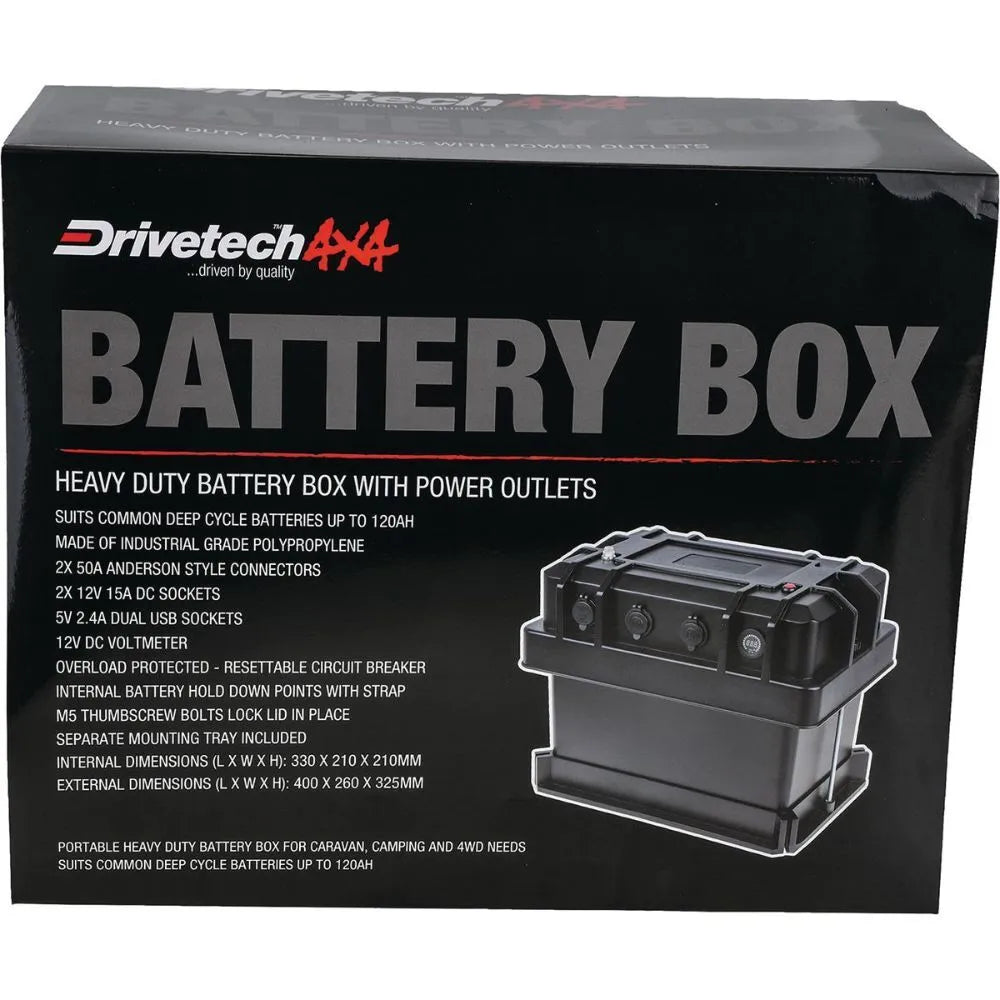 Drivetech 4×4 Heavy Duty Battery Box – DT-02008