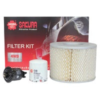 Sakura Filter Kit Oil Air Fuel Toyota Hilux VZN167R - K-11180