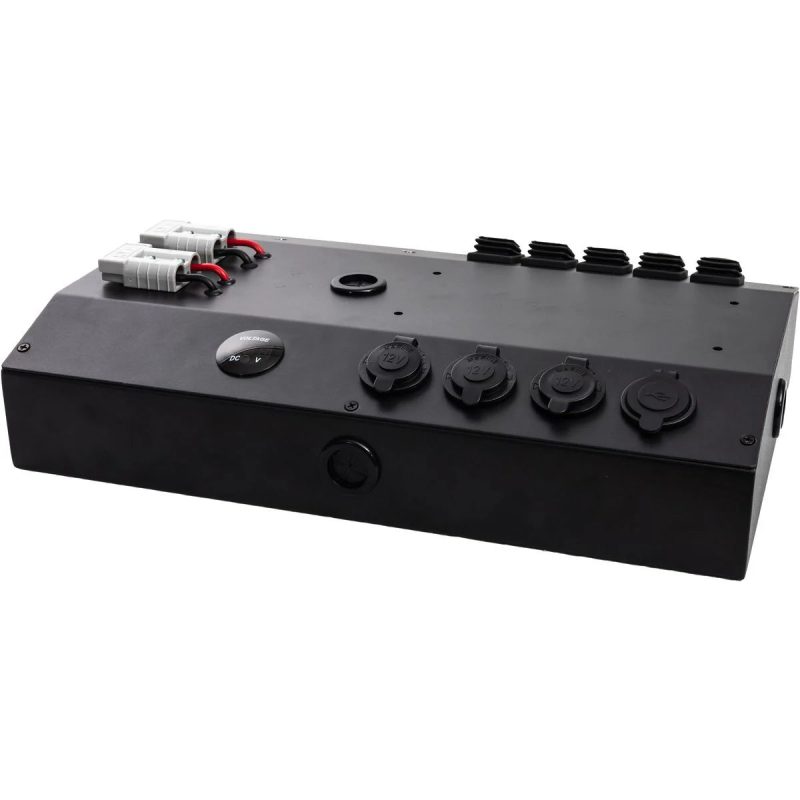 Drivetech 4x4 12V Control Box 5 Rocker Switches 3 Power Sockets Dual ...