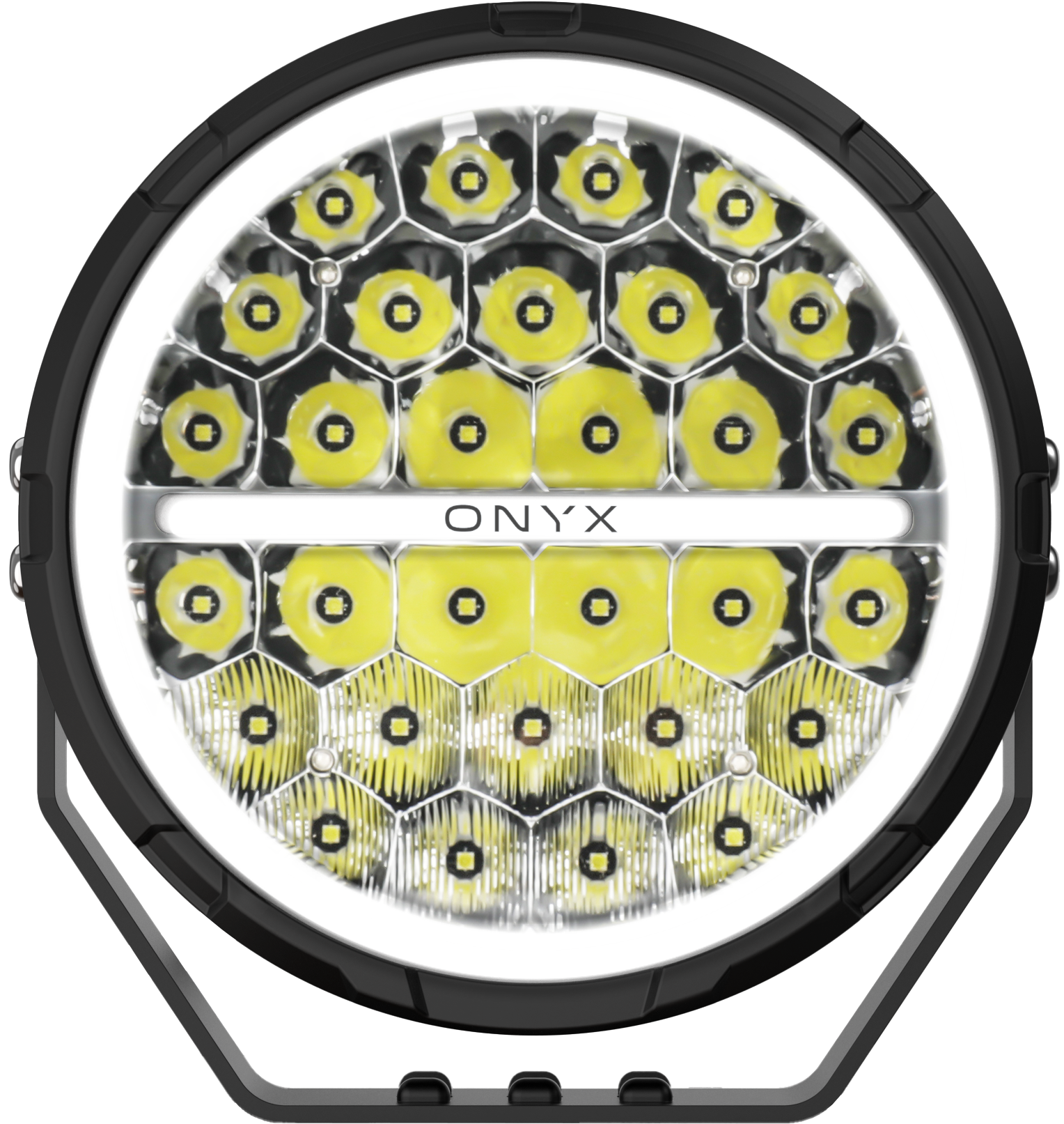 ONYX DRIVING LIGHT 9" ROUND DUAL DRL START UP LED PAIR